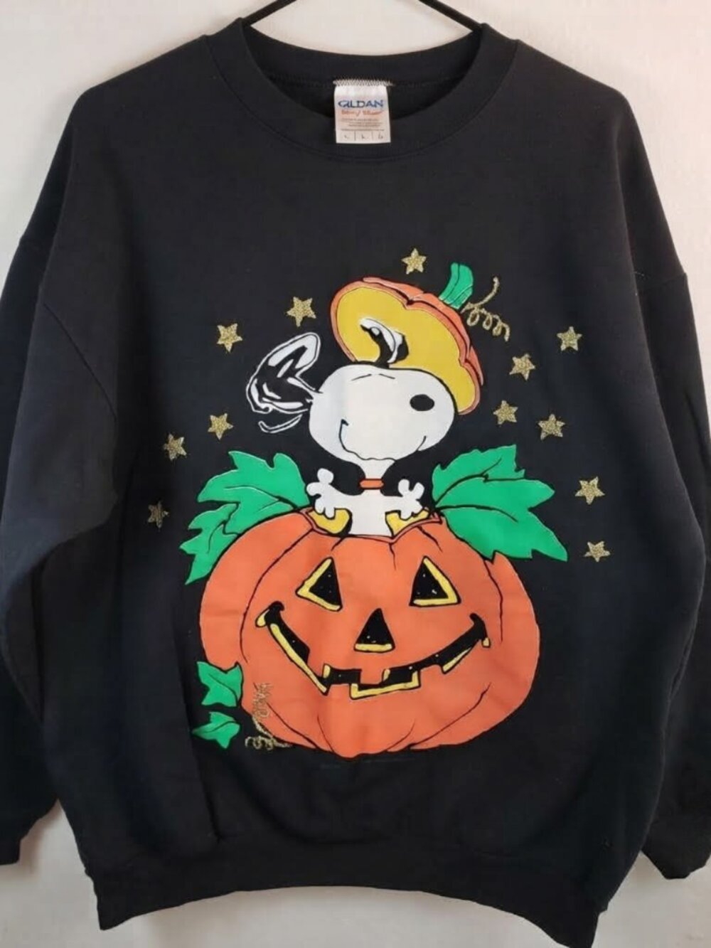 Gildan Black Snoop Pickapoo Crewneck Graphic Sweatshirt